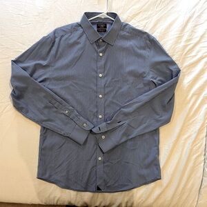 Untuckit Wrinkle-Free Blue/Blue Stripe Size L
